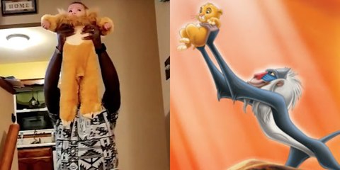 Adorable Dad Stages The Opening Scene From Lion King With The Help Of His Baby Daughter