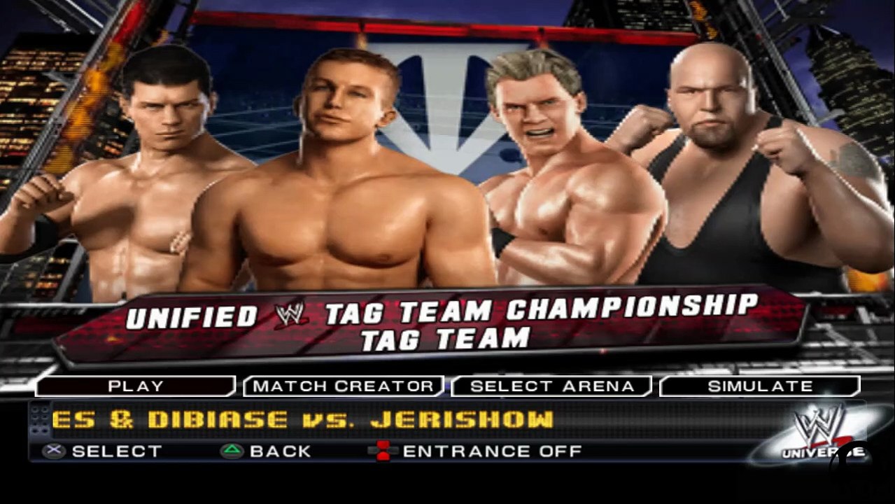 WWE SmackDown! vs. Raw 2011 Ted DiBiase, Cody Rhodes vs Chris Jericho, Big Show