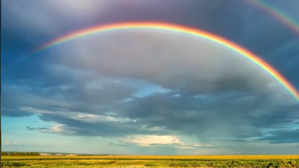 Drone films 360° rainbow in Ireland skies, and it's gorgeous
