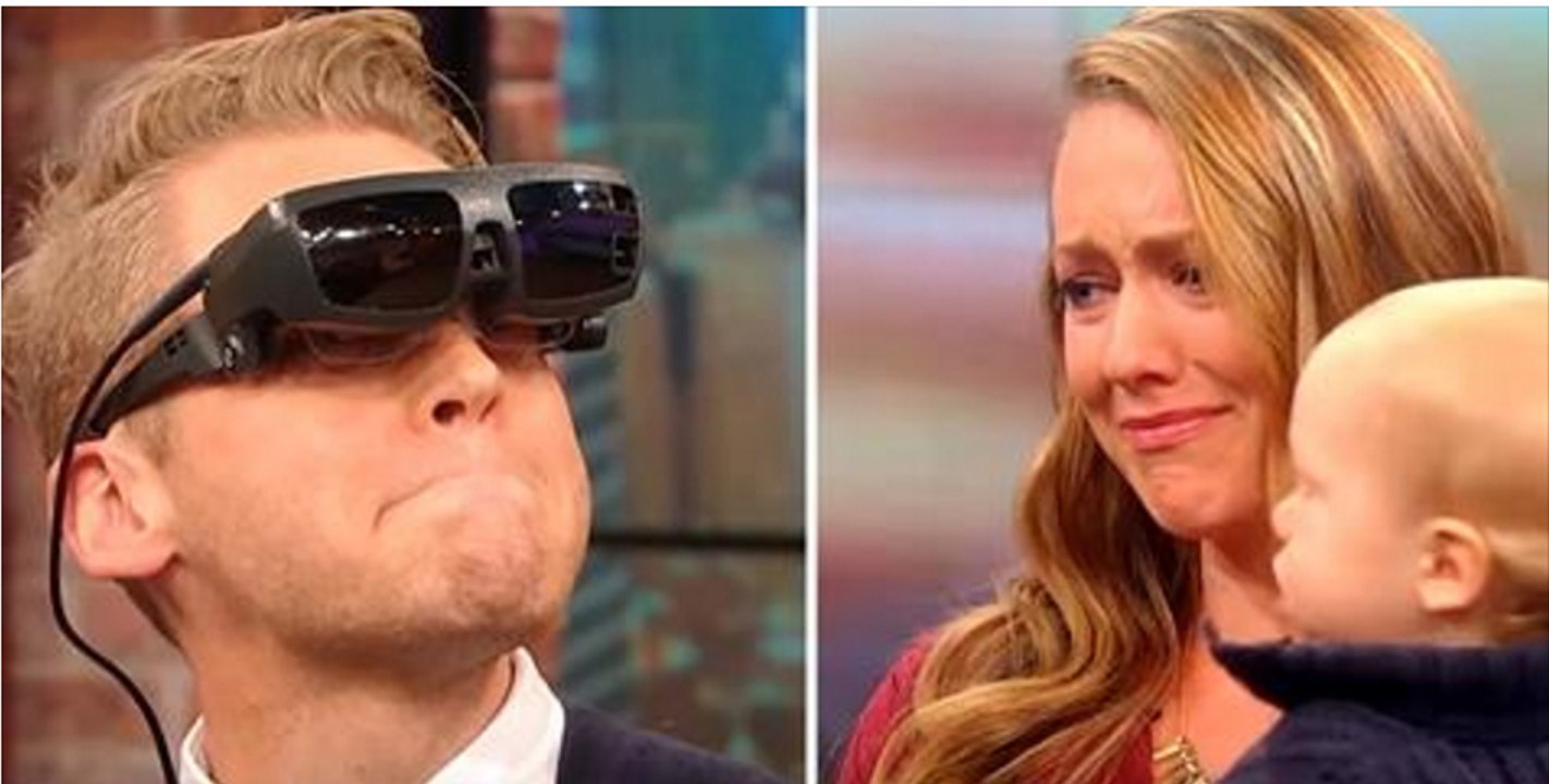 This Blind Man Saw His Wife And Child For The First Time And His Reaction Is Beautiful