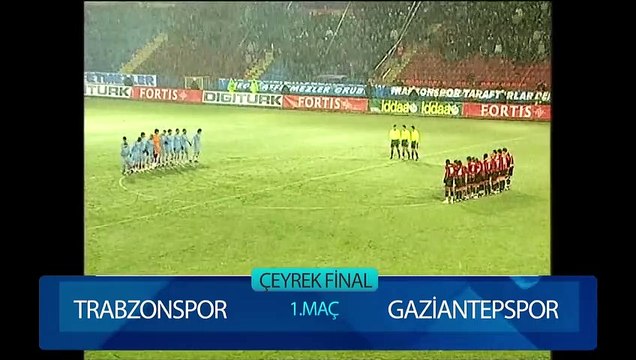 Trabzonspor 1-0 Gaziantepspor 31.01.2007 - 2006-2007 Turkish Cup Quarter Final 1st Leg