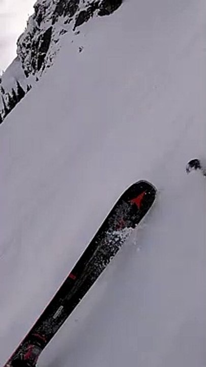 Scary Ski Fall in Whistler
