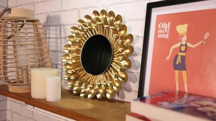 Upcycle Simple Plastic Spoons Into This Gorgeous Mirror