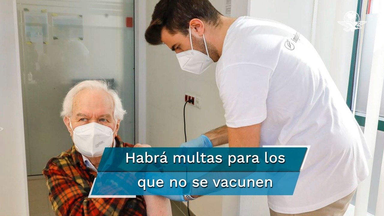 Imponen multas de hasta 85 mil pesos a quien se niegue vacunar contra Covid-19 en Austria