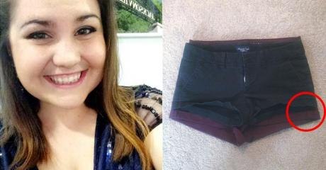She Made A Shocking Discovery When She Bought A New Pair Of Shorts