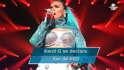 Karol G presume su amor por las canciones de RBD