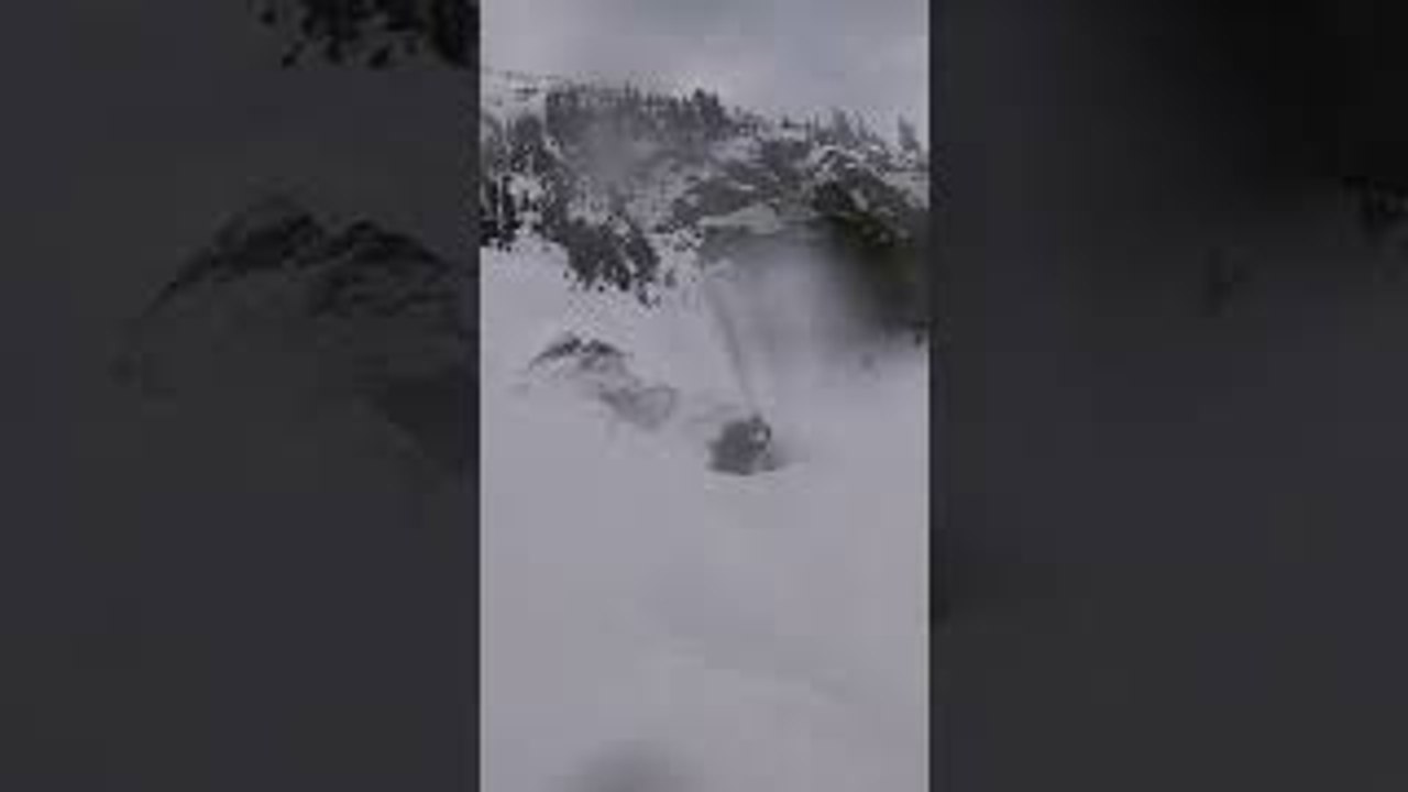 Scary Ski Fall in Whistler
