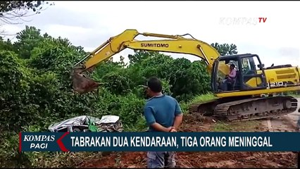 Tabrakan Minibus dan Truk di Mesuji Lampung, Kendaraan Hancur dan 3 Orang Meninggal Dunia