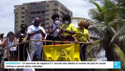 Brasileños piden justicia por el joven congoleño Moise Kabagambe