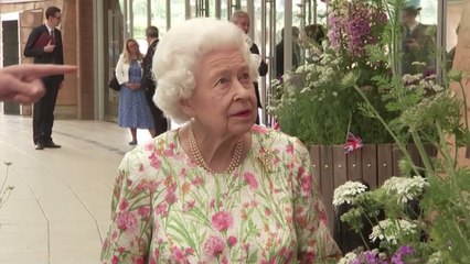 The queen's makeup artist is none other than herself