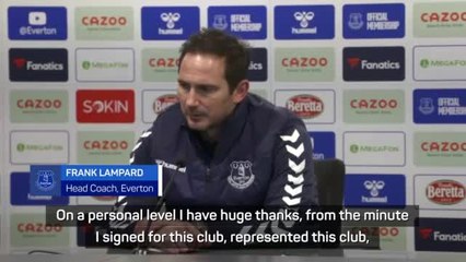 Lampard thanks Evertonians for 'special day'