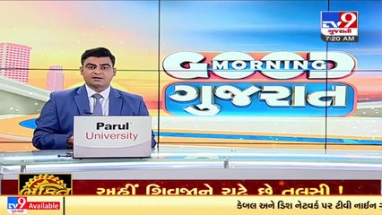 Surendranagar_ Bull fight in Wadhwan vegetable market caught on camera_ TV9News