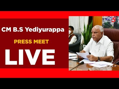 CM BS Yediyurappa Press Meet Live | Kannada News Live | TV5 Kannada