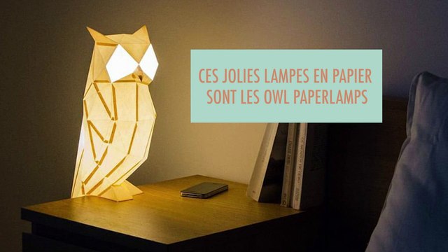 Le journal de la maison - Ces jolies lampes en papier sont les owl paperlamps