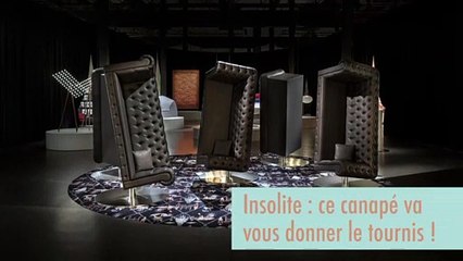 Le journal de la maison - Insolite : ce canapé va vous donner le tournis