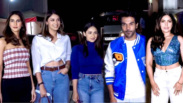 Rajkummar Rao, Bhumi Pednekar, Vaani Kapoor & Others At Special Screening Of 'Badhaai Do'