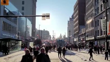 Kanada'daki aşı karşıtı kamyoncuların eylemi diğer şehirlere de yayıldı