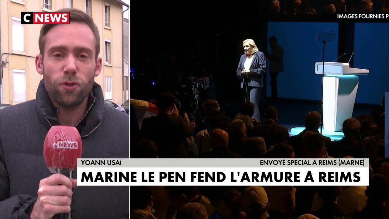 Yoann Usai en direct de Reims et du discours «intimiste» de Marine Le Pen