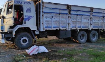 Kamyonda sürücünün yatağına gizlenmiş 31 kilo 250 gram esrar bulundu