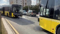 Başakşehir'de iki İETT otobüsü kafa kafaya çarpıştı: 6 yolcu yaralı