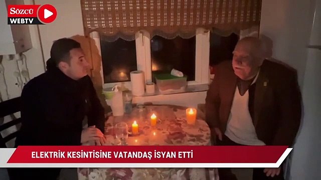 Elektrik kesintisine vatandaş mum ışığında isyan etti! Böyle liyakatsiz insanların yönetiminde olmak gücümüze gidiyor