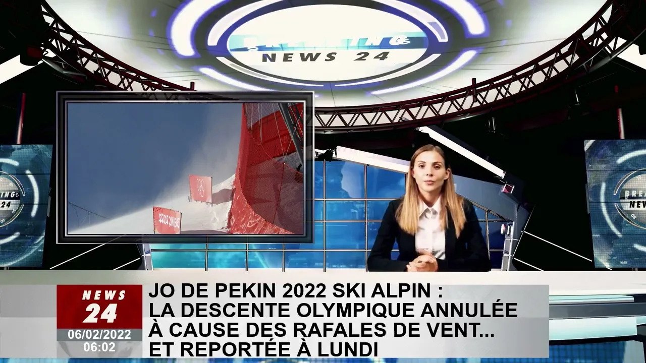 Ski alpin JO Pékin 2022 : la course olympique de descente annulée en raison de rafales de vent... re