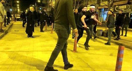 Savaş alanına dönen düğün salonunun son hali böyle görüntülendi