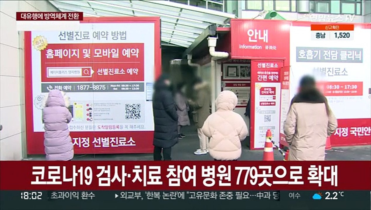 코로나19 검사·치료 참여 병원 779곳으로 확대