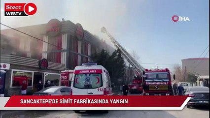 Sancaktepe simit fabrikasında yangın
