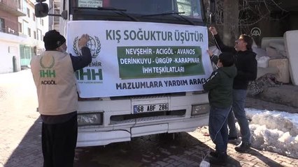 Suriye'deki savaş mağdurlarına yardım tırı gönderildi