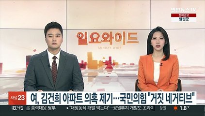 여, 김건희 아파트 의혹 제기…국민의힘 "거짓 네거티브"