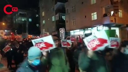 İstanbul'da elektrik faturası eylemi