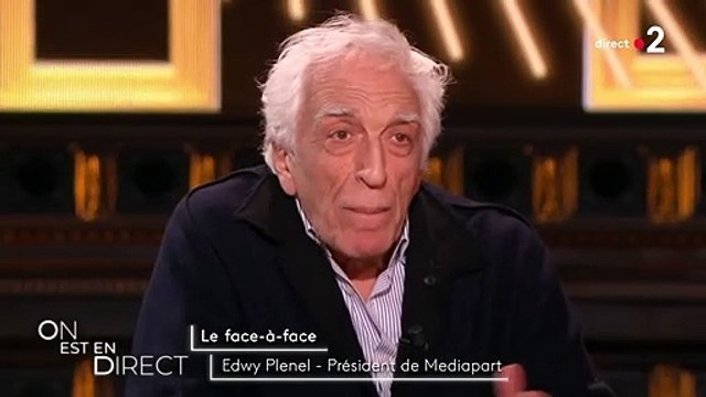 Gérard Darmon allume Edwy Plenel dans l'émission On est en direct