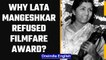 Lata Mangeshkar refused to take Filmfare award in 1958 | OneIndia News