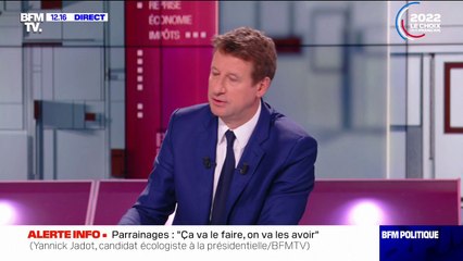 Pour Yannick Jadot, "il ne fallait pas envoyer de ministres" aux Jeux olympiques de Pékin
