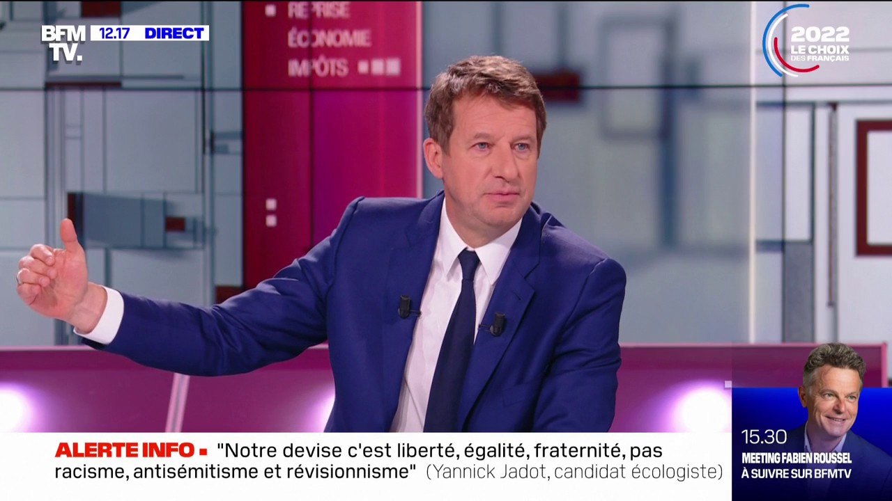 Yannick Jadot: "J'ai une différence peut-être avec Jean-Luc Mélenchon : je veux gouverner ce pays"