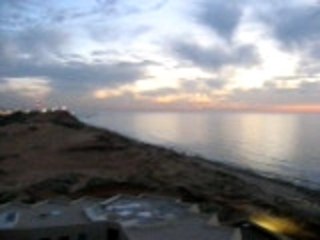 SUNSET AT THE SOUTH EAST COAST OF MEDITERRANEAN SEA...