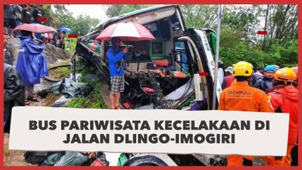 Bus Pariwisata Kecelakaan di Jalan Dlingo-Imogiri, Polisi Sebut Bus Sudah Oleng Sebelum Turunan