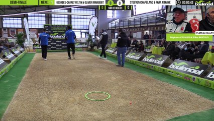 S CHAPELAND & F N'DIAYE vs Charly FELTIN & O MARGERIT : Demi-finale doublette pétanque Boulenciel
