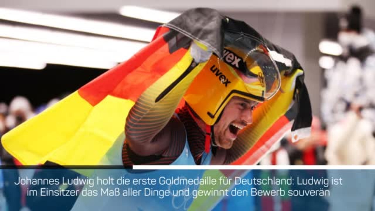 Breaking News: Johannes Ludwig rodelt zu Gold