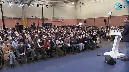Pablo Casado durante su intervención en Palencia