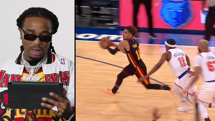 Quavo Reacts to Trae Young Top Career Highlights