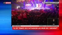 Fabien Roussel, le candidat communiste e meeting à Marseille annonce vouloir 