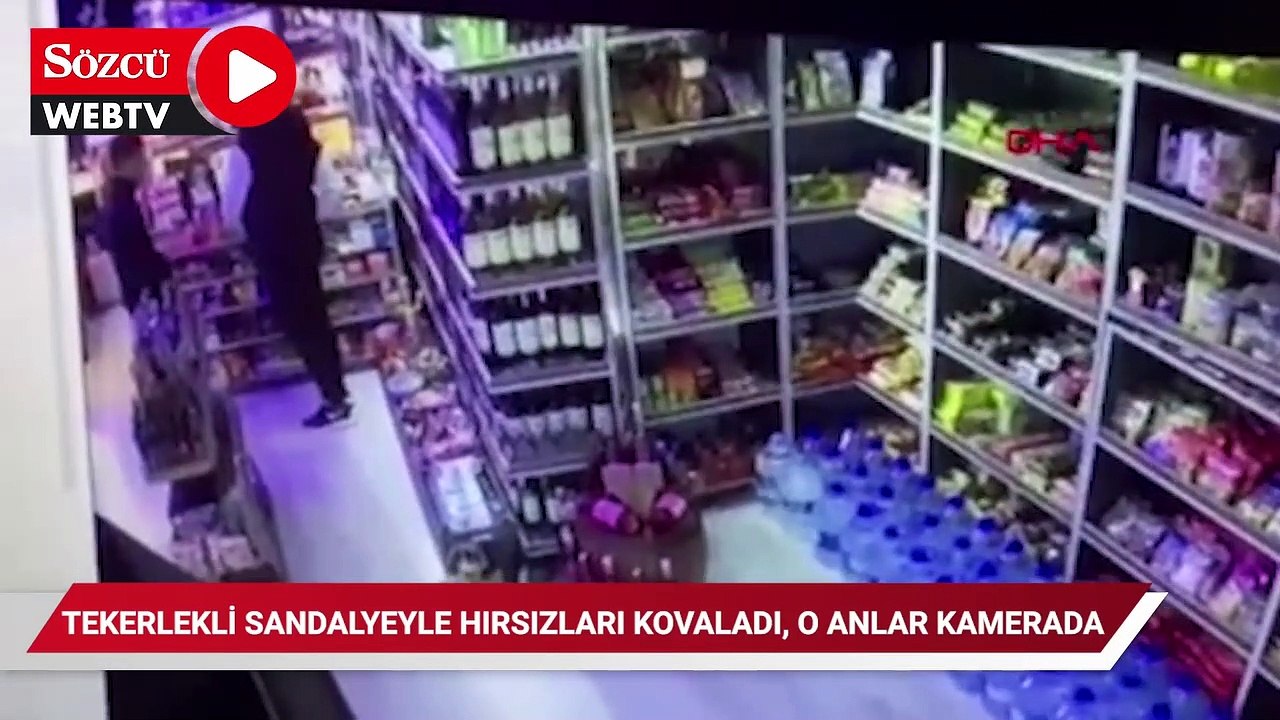 Zeytinburnu'nda tekerlekli sandalyeyle hırsızları kovaladı