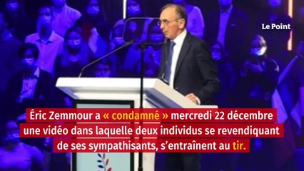 Éric Zemmour condamne la vidéo de ses sympathisants ciblant Macron et LFI