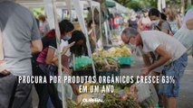Procura por produtos orgânicos cresce 63% em um ano