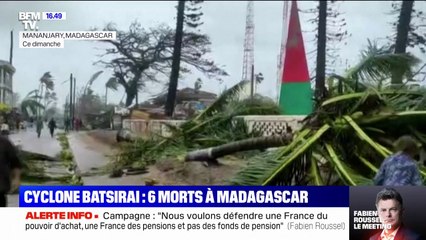 La région de Mananjary, à l'Ouest de Madagascar, dévastée après le passage du cyclone Batsirai