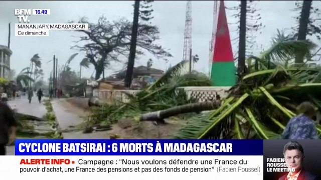 La région de Mananjary, à l'Ouest de Madagascar, dévastée après le passage du cyclone Batsirai