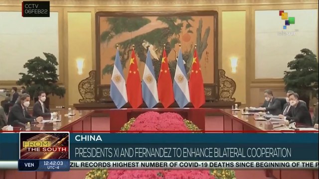 FTS 12:30 06-02:Presidents Xi and Fernandez to enhance bilateral cooperation