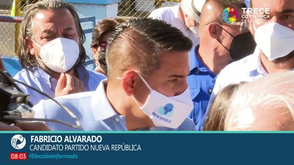 Voto del candidato Fabricio Alvarado, Partido Nueva República
